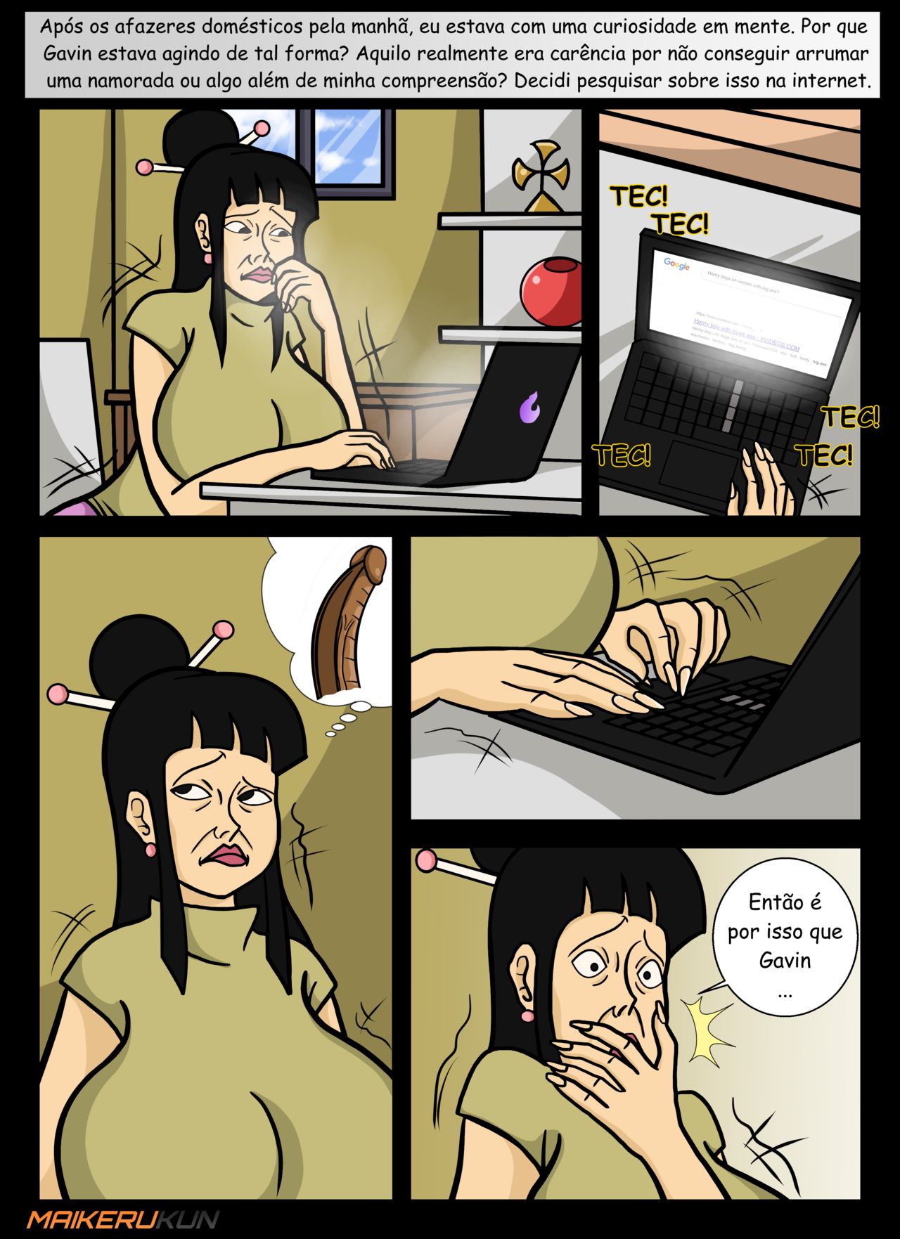 Página 18 do quadrinho adulto: A ajuda da cunhada - Parte 2 – Leia completo em XCOMICS