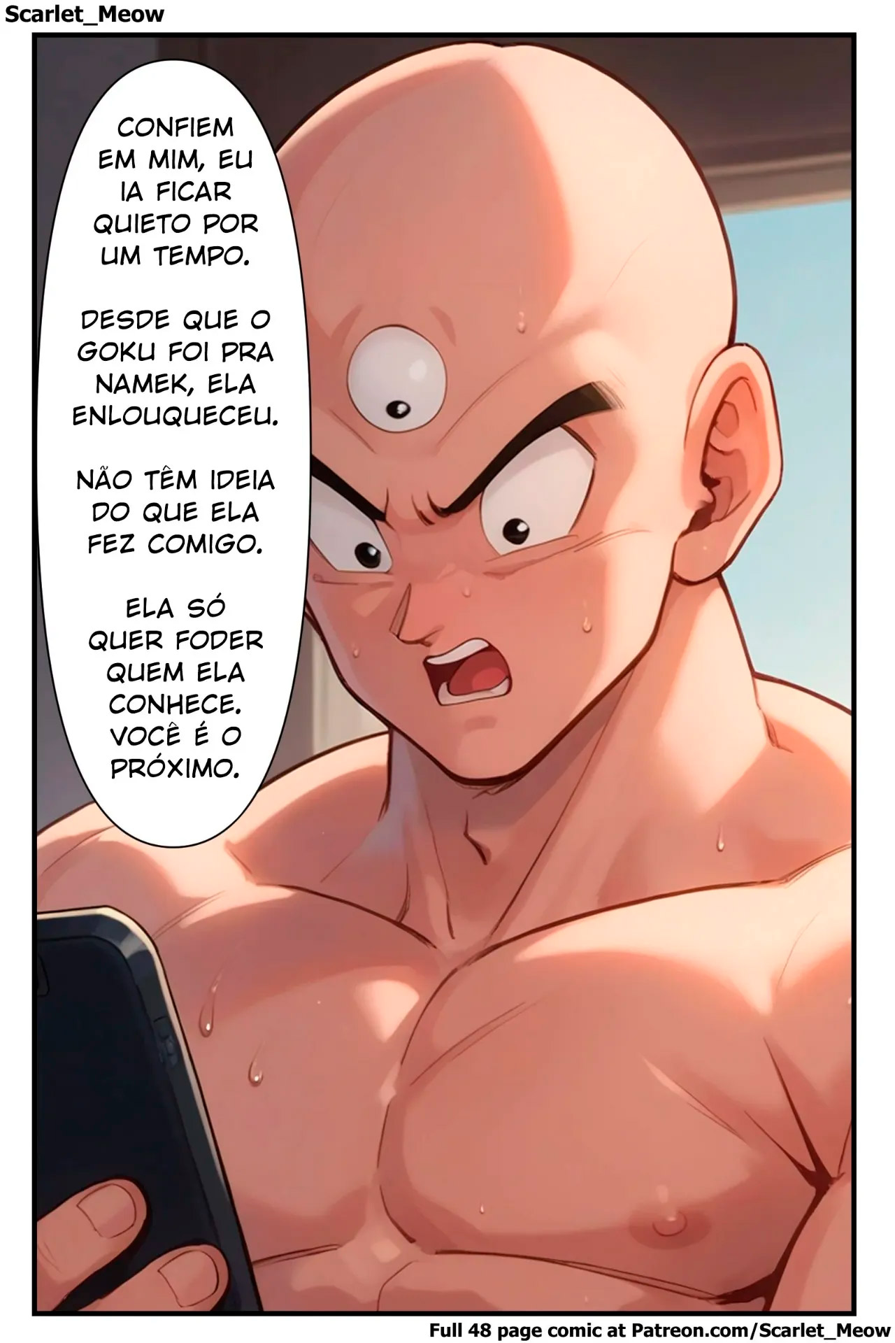 Página 2 do quadrinho adulto: A ausência do Goku – Leia completo em XCOMICS