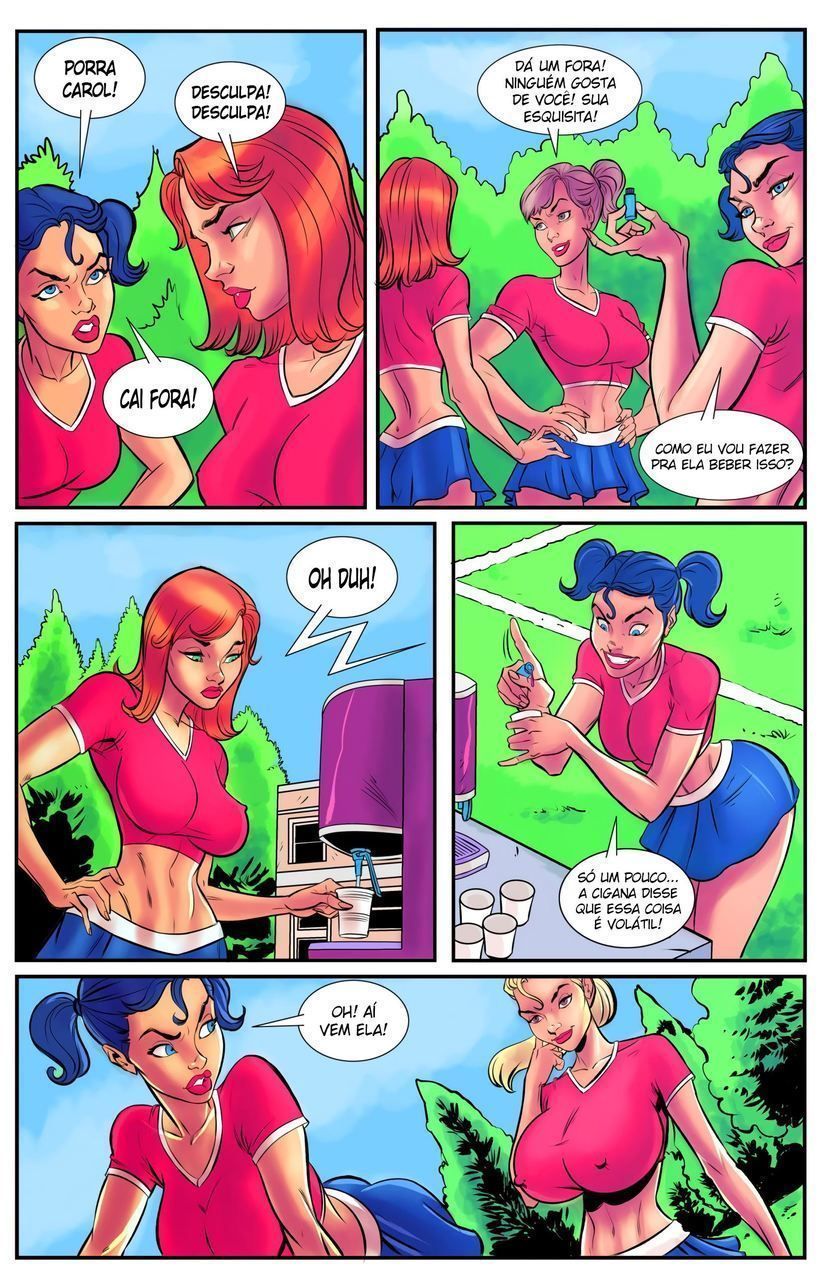 Página 3 do quadrinho adulto: A capitã gostosa da torcida – Leia completo em XCOMICS