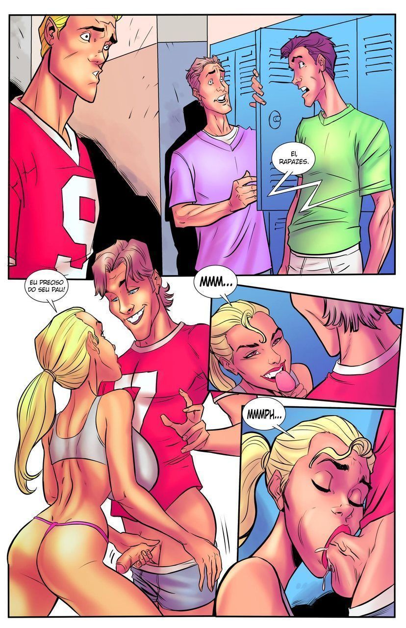 Página 6 do quadrinho adulto: A capitã gostosa da torcida – Leia completo em XCOMICS