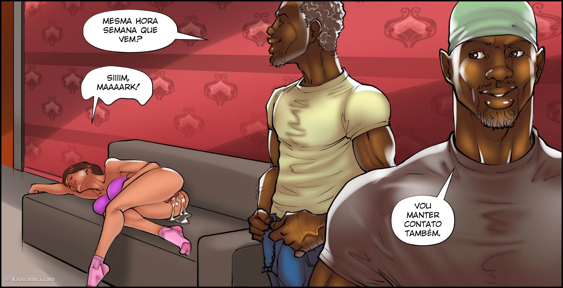 Página 119 do quadrinho adulto: A esposa e o jardineiro negão 3 – Leia completo em XCOMICS