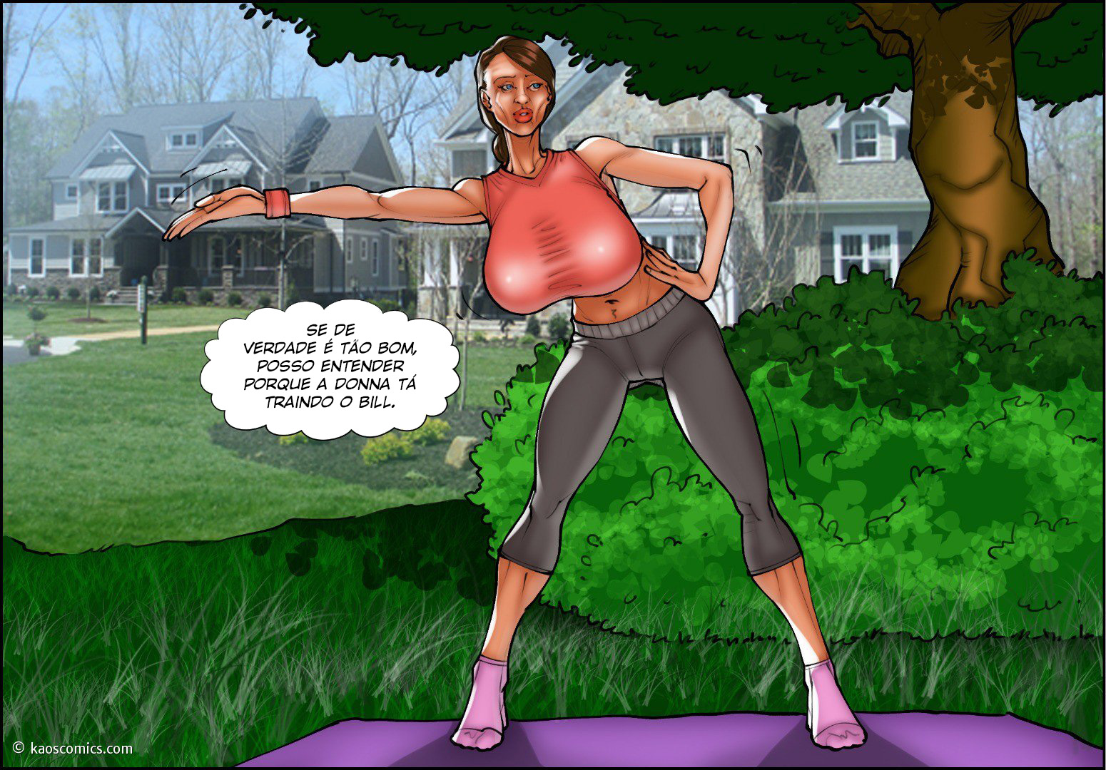Página 35 do quadrinho adulto: A esposa e o jardineiro negão 3 – Leia completo em XCOMICS