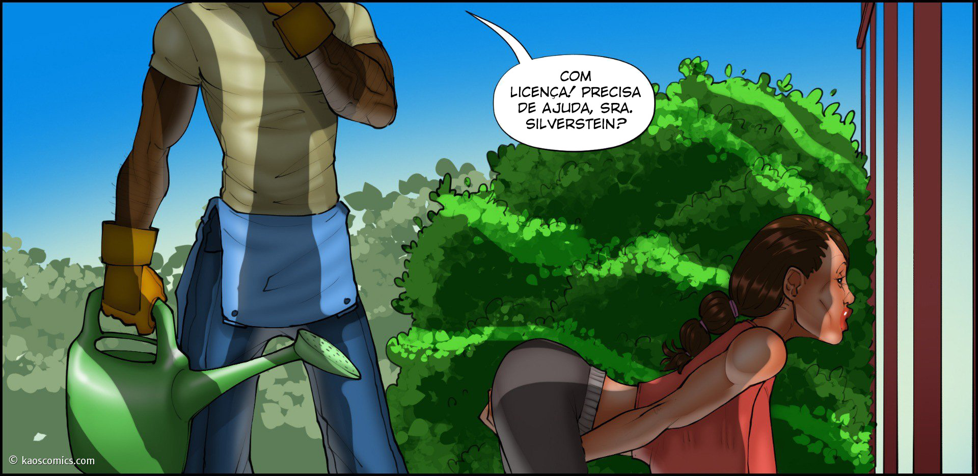 Página 48 do quadrinho adulto: A esposa e o jardineiro negão 3 – Leia completo em XCOMICS