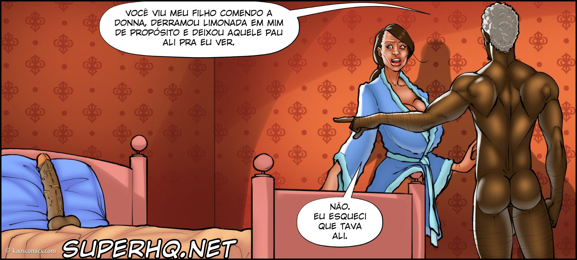 Página 70 do quadrinho adulto: A esposa e o jardineiro negão 3 – Leia completo em XCOMICS