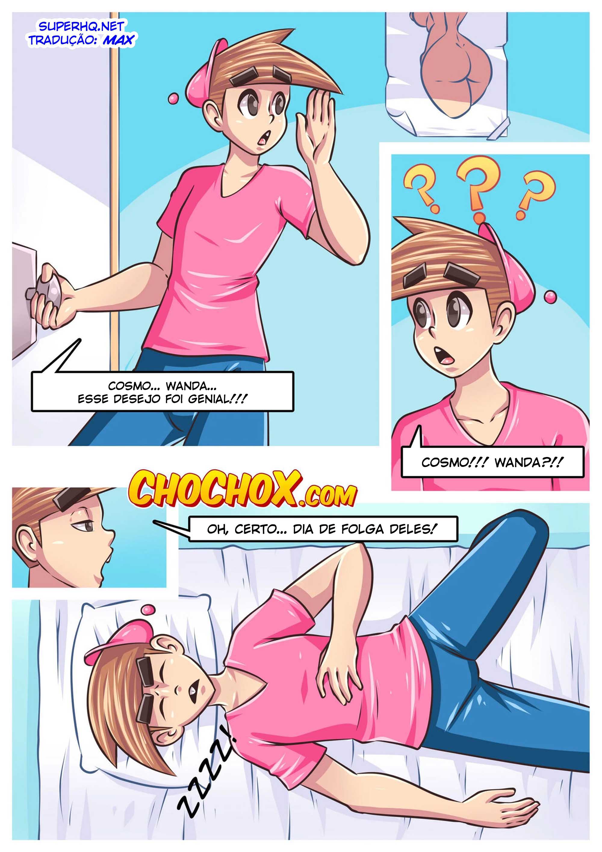 Página 16 do quadrinho adulto: A folga de Cosmo e Wanda – Leia completo em XCOMICS
