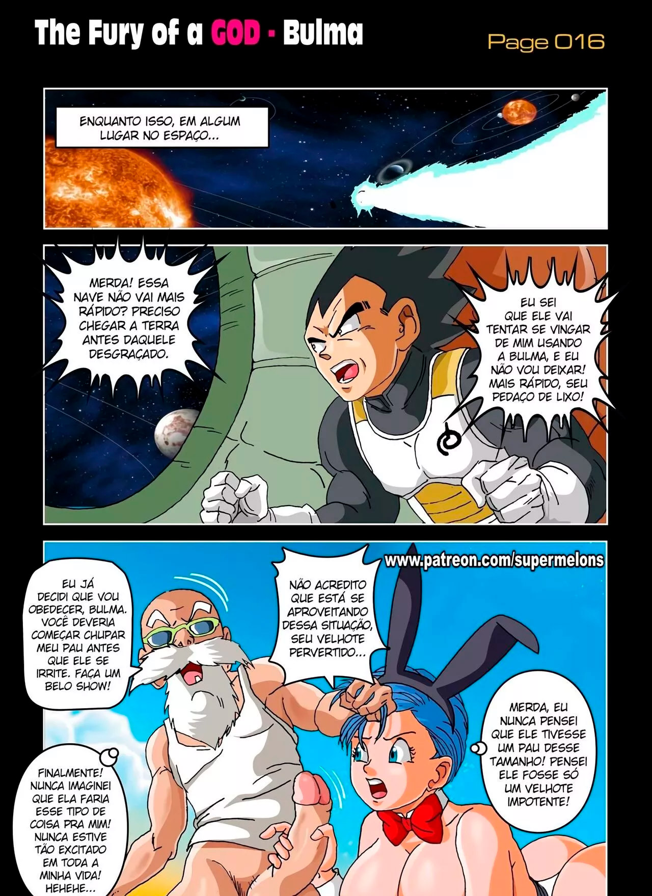 Página 18 do quadrinho adulto: A fúria do Deus da Destruição – Leia completo em XCOMICS