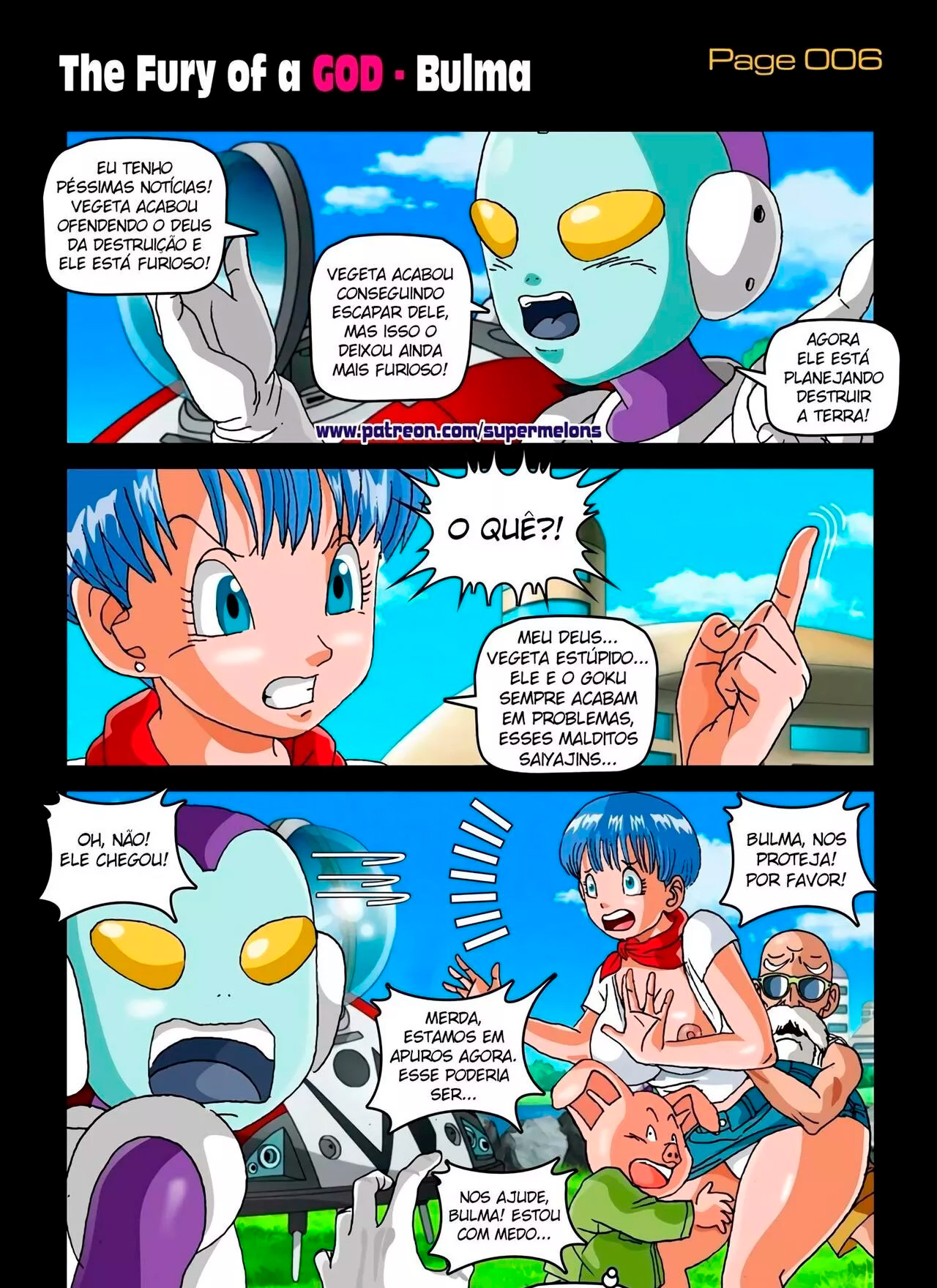 Página 9 do quadrinho adulto: A fúria do Deus da Destruição – Leia completo em XCOMICS
