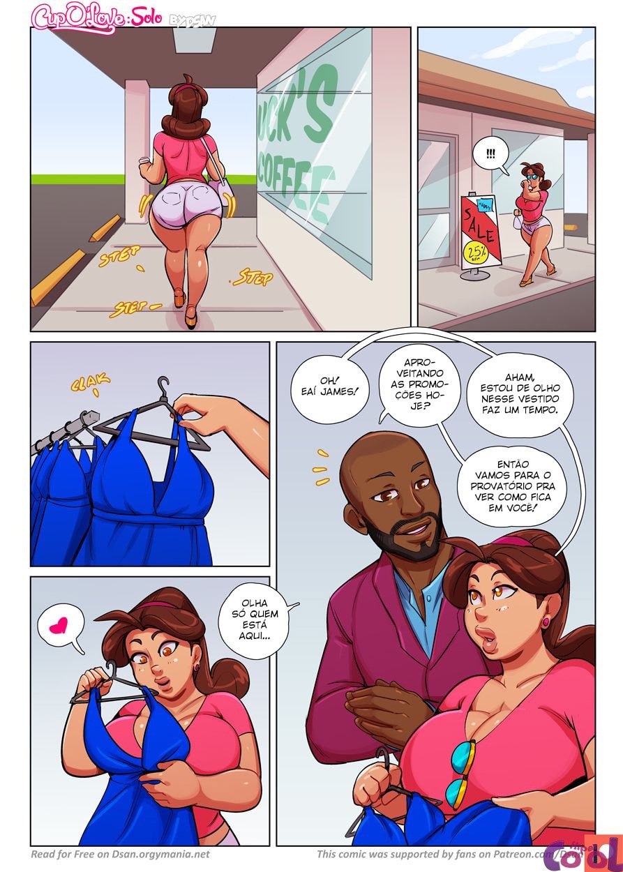 Página 16 do quadrinho adulto: A gordinha da cafeteria – Leia completo em XCOMICS