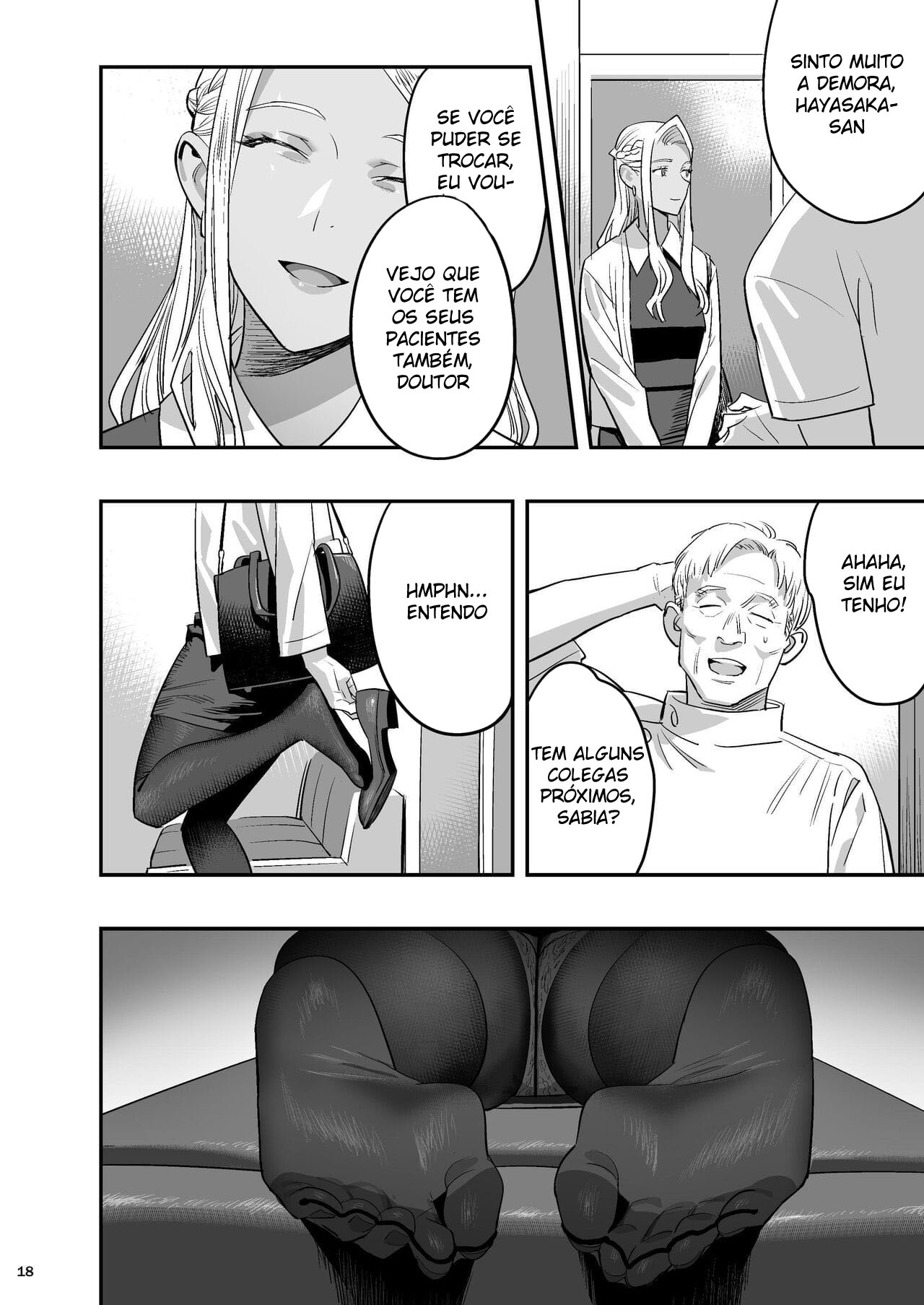 Página 17 do quadrinho adulto: A gostosa e o quiroprata – Leia completo em XCOMICS