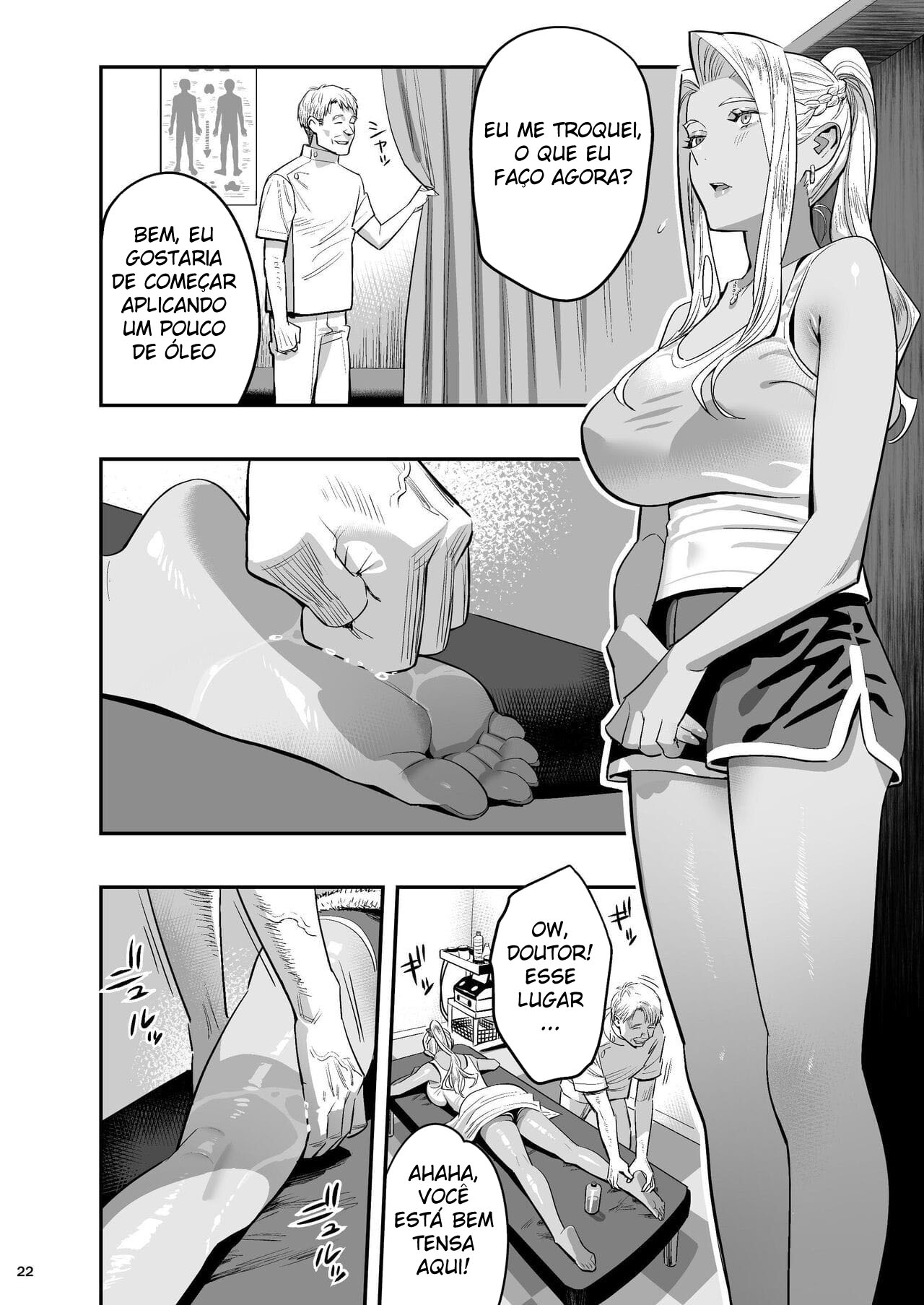 Página 21 do quadrinho adulto: A gostosa e o quiroprata – Leia completo em XCOMICS