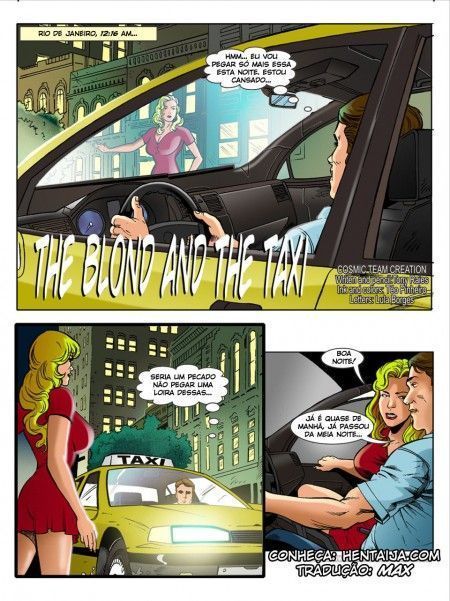 Capa do quadrinho adulto: A loira e o taxista – Leia online em XCOMICS