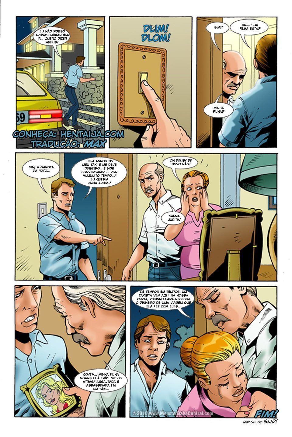 Página 5 do quadrinho adulto: A loira e o taxista – Leia completo em XCOMICS