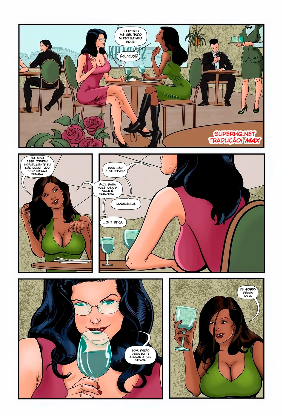 Página 2 do quadrinho adulto: A Namorada Canadense Parte 8 – Leia completo em XCOMICS