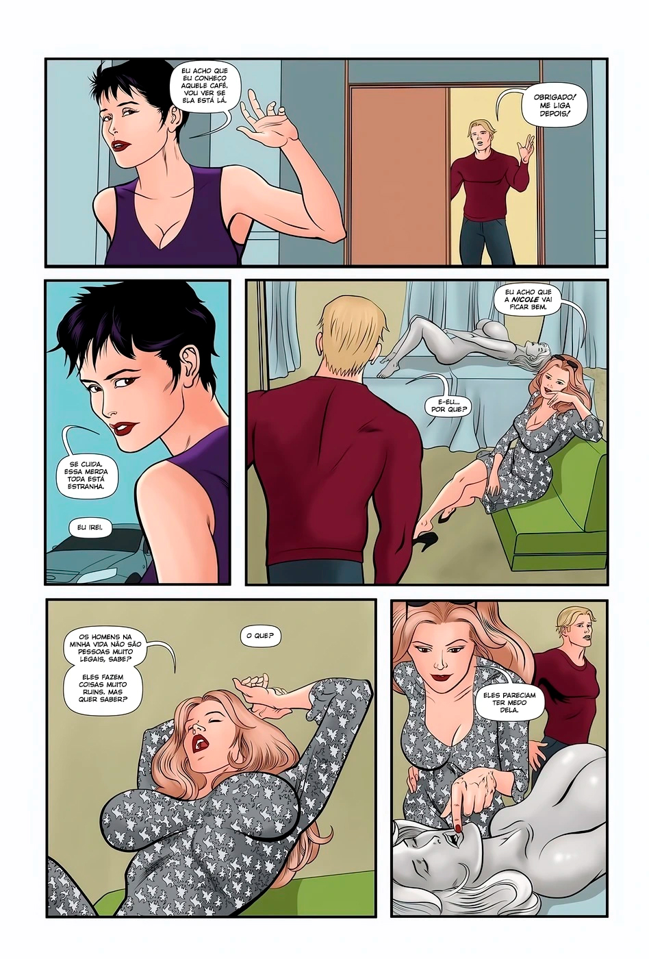 Página 12 do quadrinho adulto: A Namorada Canadense Parte 8 – Leia completo em XCOMICS