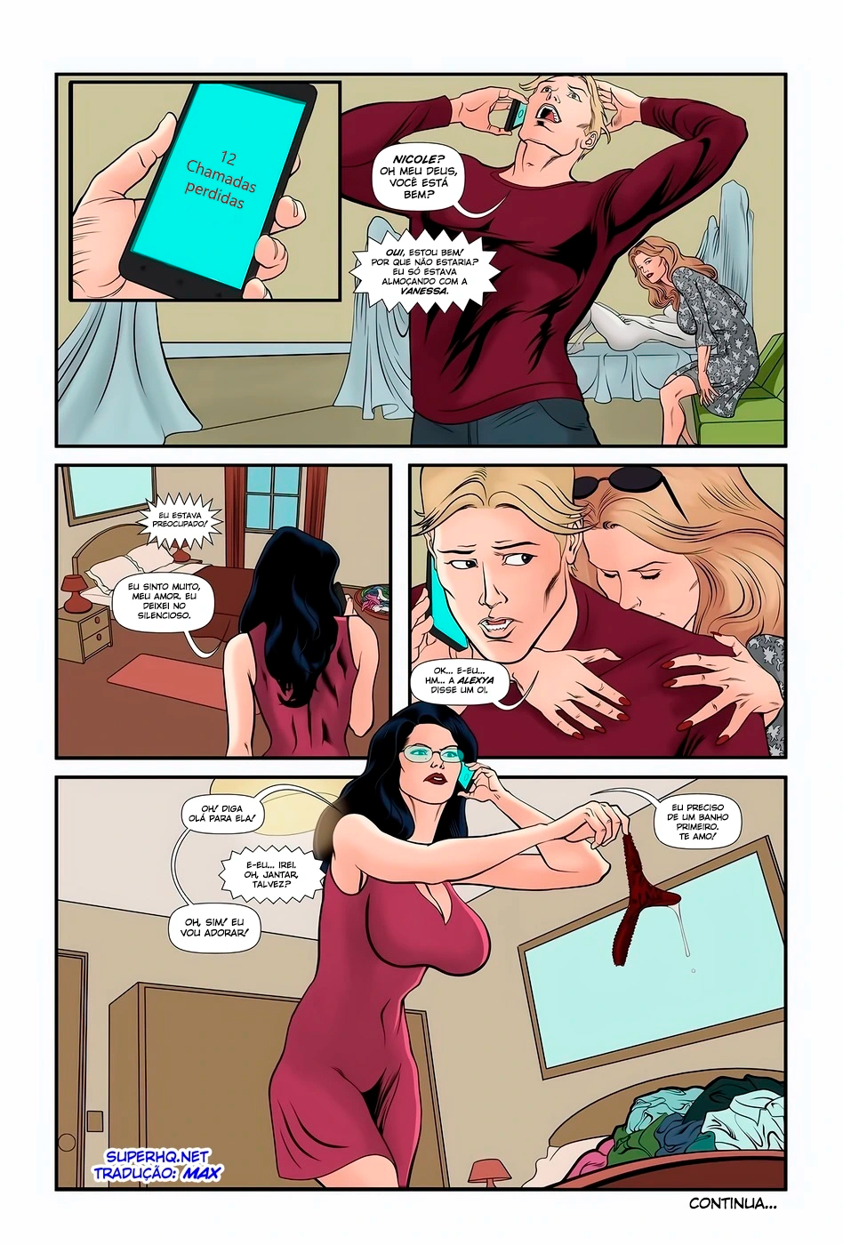 Página 13 do quadrinho adulto: A Namorada Canadense Parte 8 – Leia completo em XCOMICS
