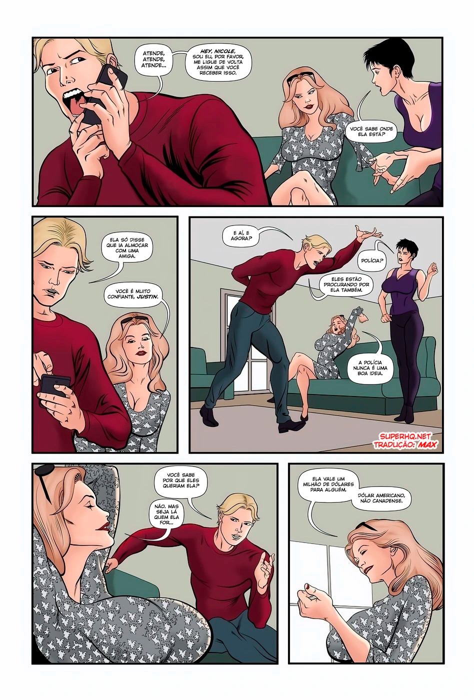 Página 7 do quadrinho adulto: A Namorada Canadense Parte 8 – Leia completo em XCOMICS