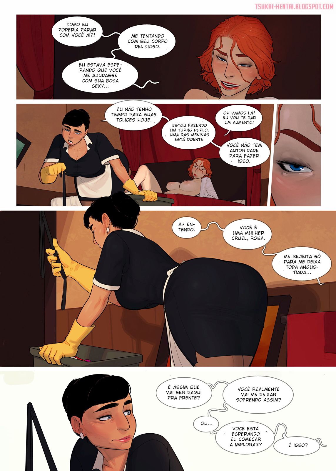 Página 2 do quadrinho adulto: A patroa futanari – Leia completo em XCOMICS