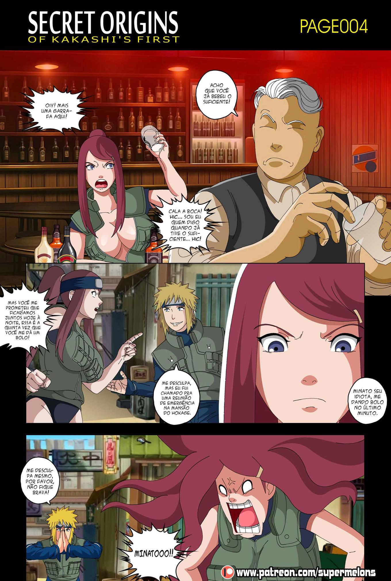 Página 6 do quadrinho adulto: A primeira vez de Kakashi – Leia completo em XCOMICS