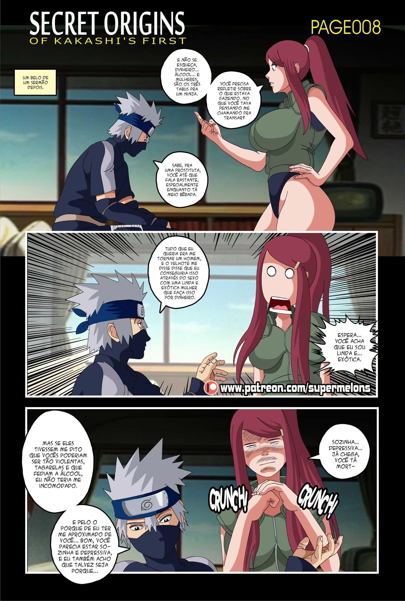 Página 10 do quadrinho adulto: A primeira vez de Kakashi – Leia completo em XCOMICS