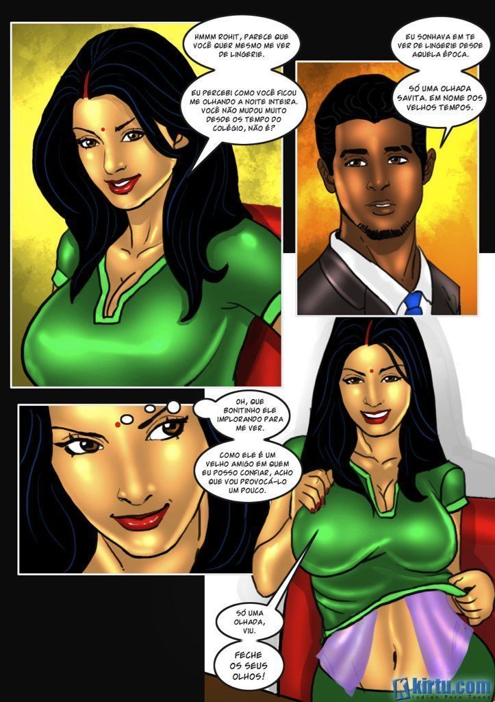 Página 12 do quadrinho adulto: A Primeira vez de Savitha – Leia completo em XCOMICS