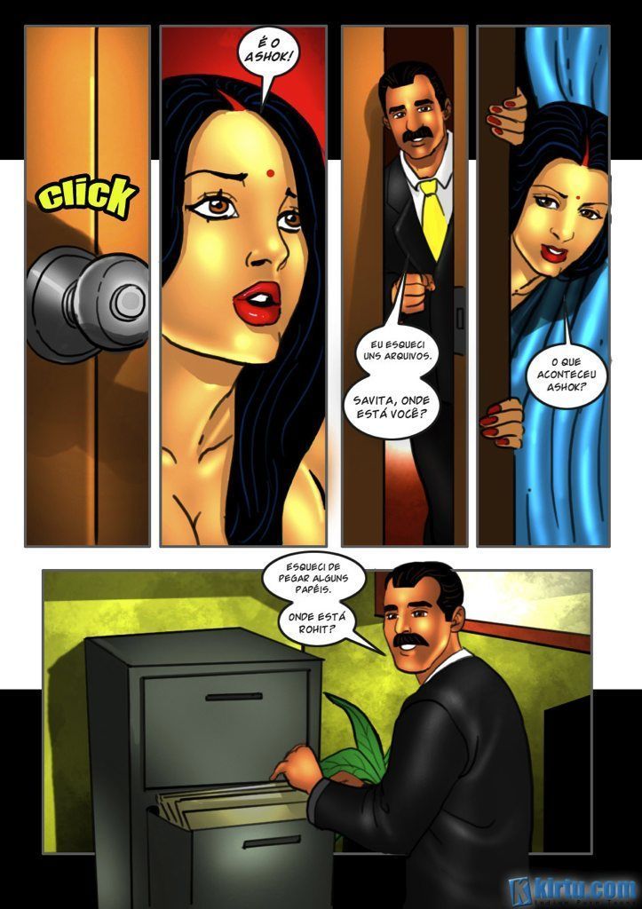 Página 19 do quadrinho adulto: A Primeira vez de Savitha – Leia completo em XCOMICS