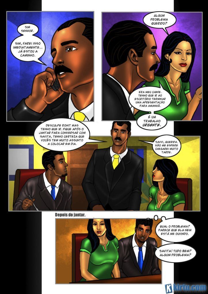 Página 9 do quadrinho adulto: A Primeira vez de Savitha – Leia completo em XCOMICS