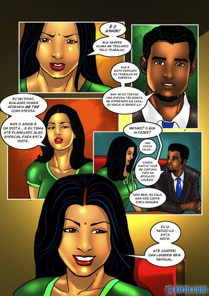 Página 10 do quadrinho adulto: A Primeira vez de Savitha – Leia completo em XCOMICS