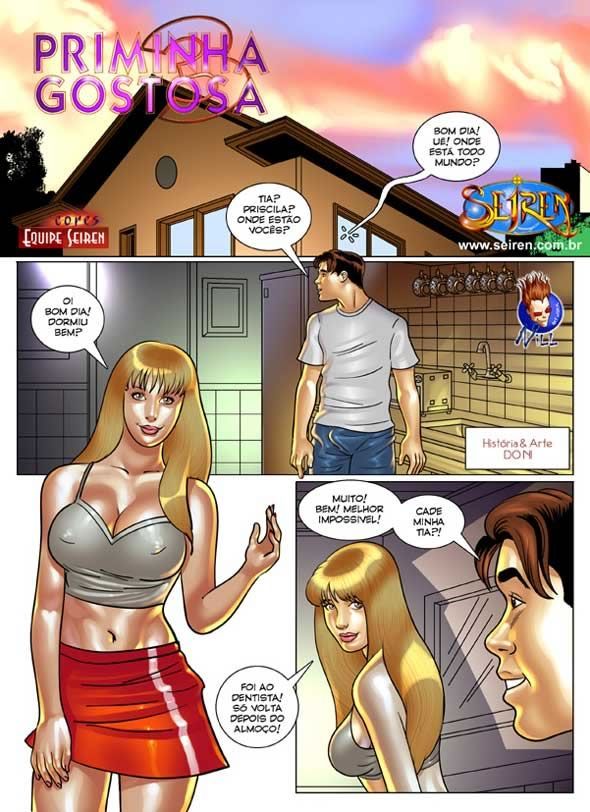 Página 2 do quadrinho adulto: A priminha gostosa Parte 3 – Leia completo em XCOMICS