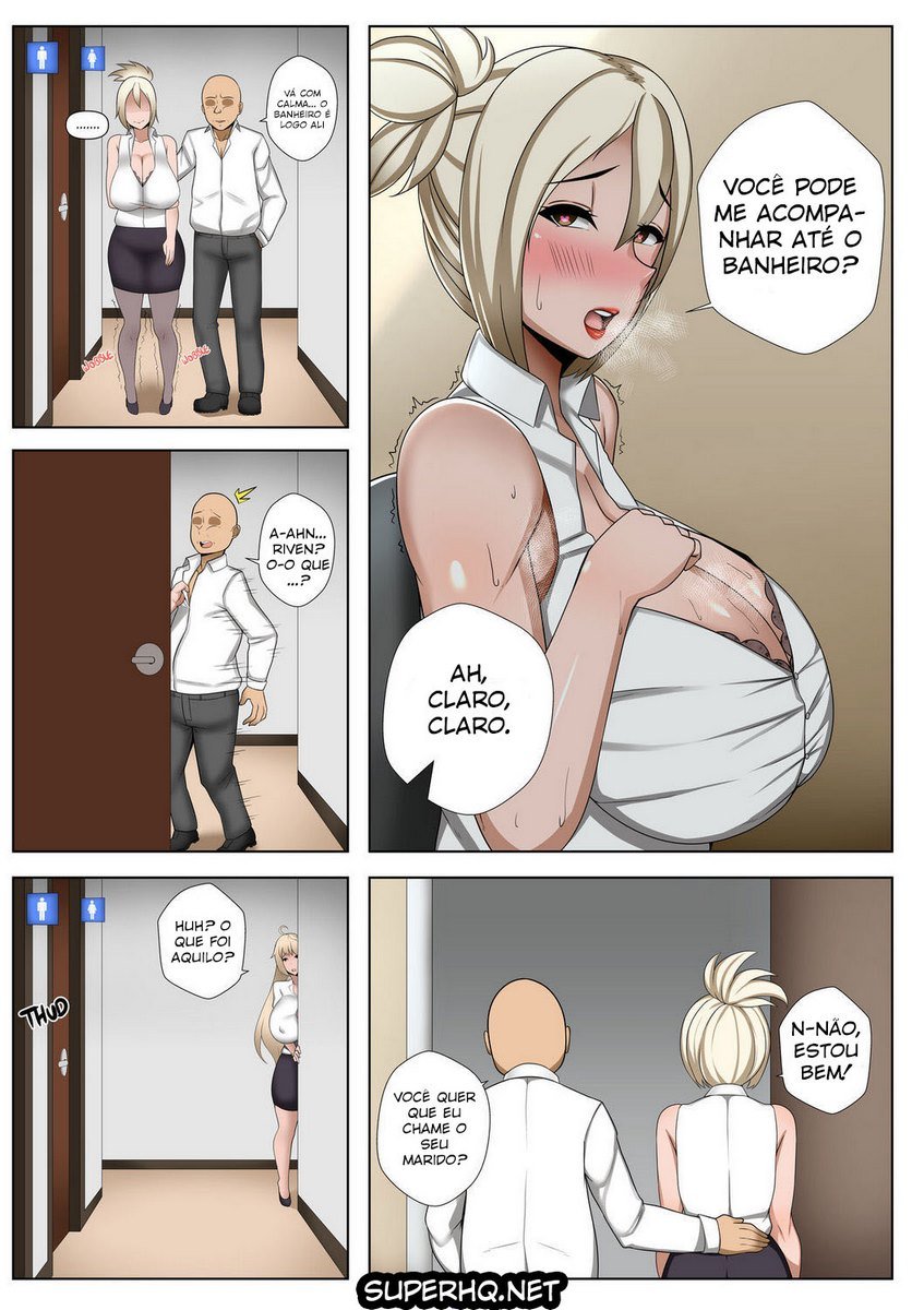 Página 3 do quadrinho adulto: A secretária Riven – Leia completo em XCOMICS