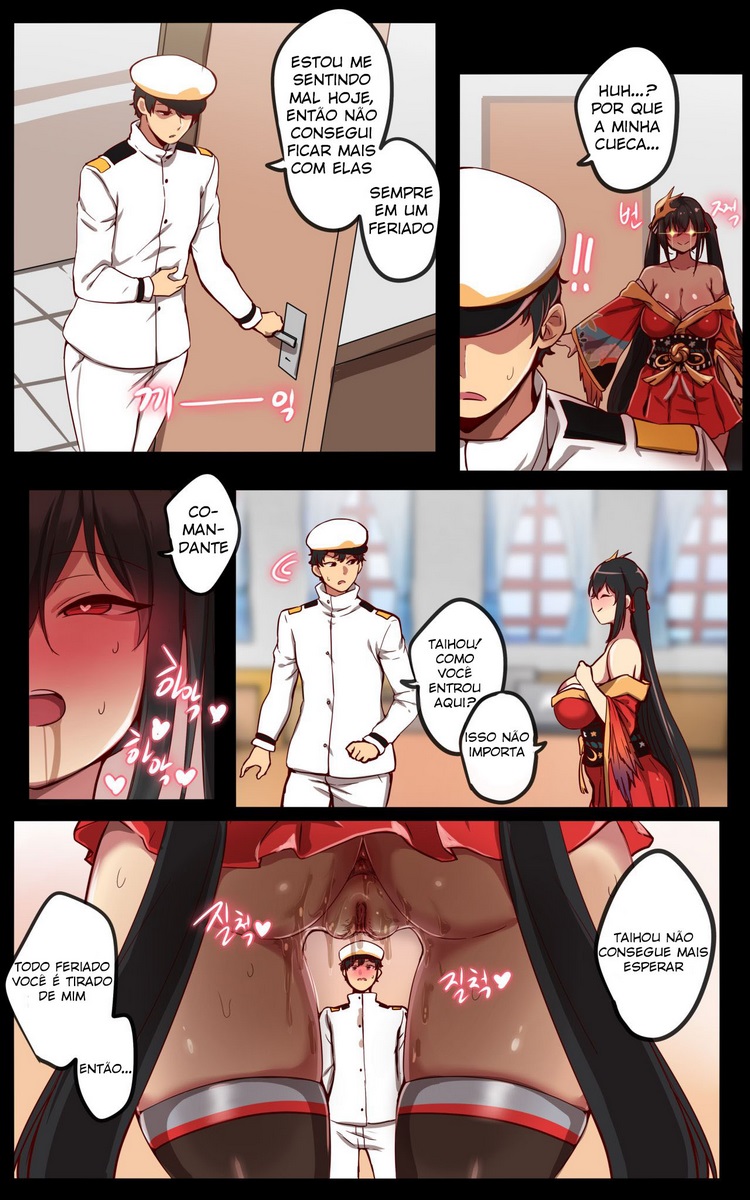Página 8 do quadrinho adulto: A Taihou Doujin – Leia completo em XCOMICS