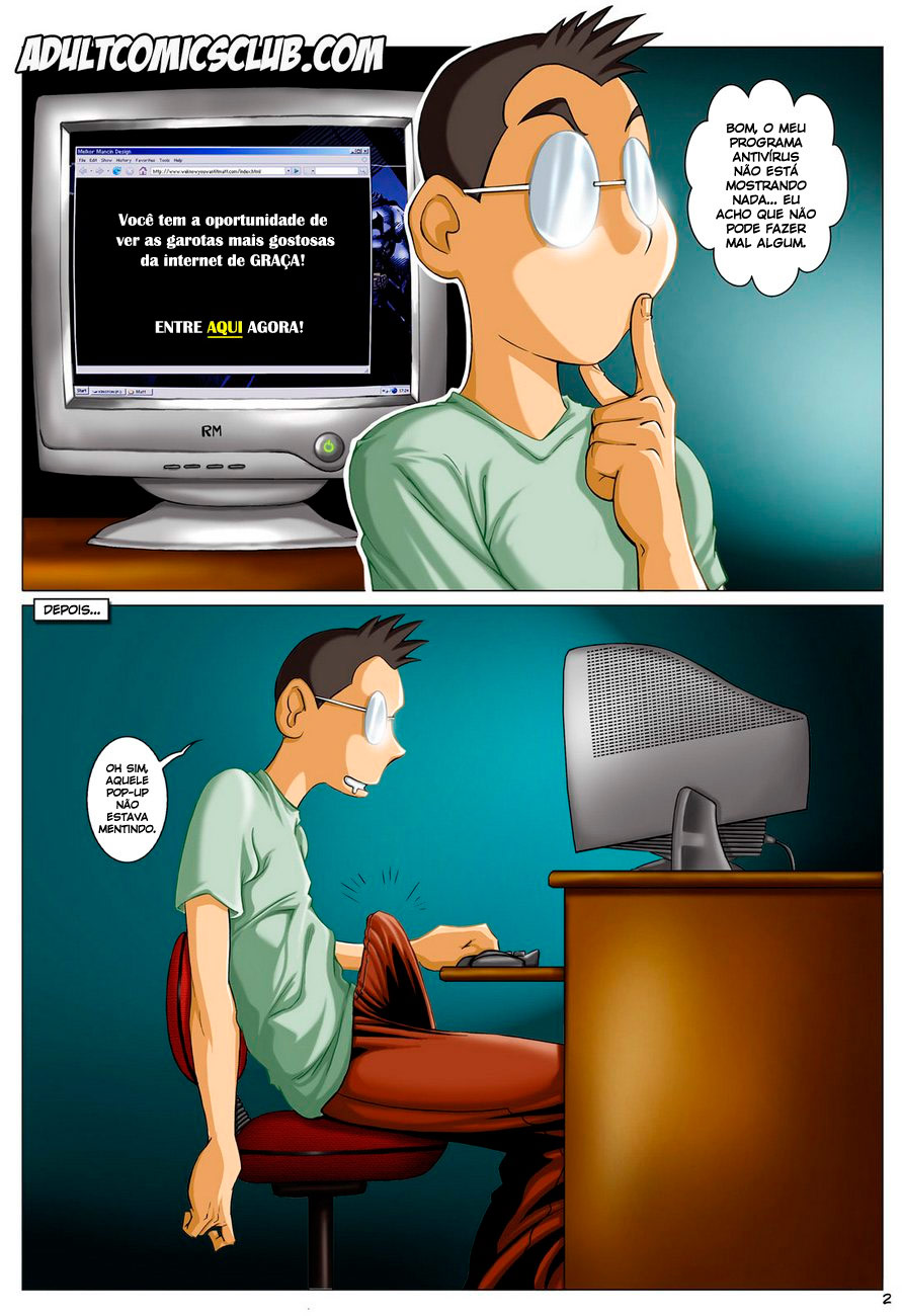 Página 3 do quadrinho adulto: A Vida de um Nerd – Leia completo em XCOMICS