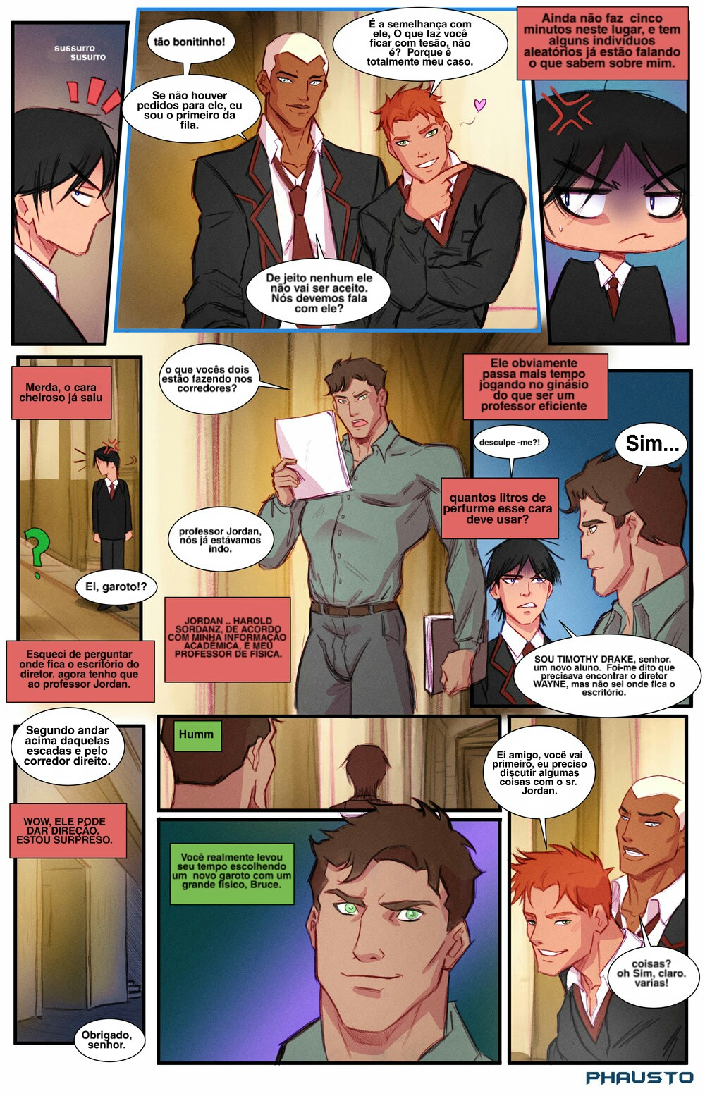 Página 3 do quadrinho adulto: Academia de Gothan - Parte 01 – Leia completo em XCOMICS