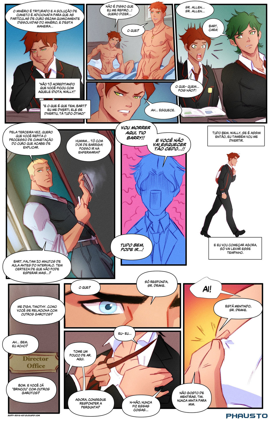 Página 2 do quadrinho adulto: Academia de Gothan - Parte 02 – Leia completo em XCOMICS
