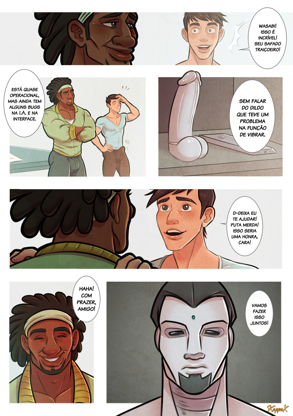 Página 19 do quadrinho adulto: Ajudando um amigo – Leia completo em XCOMICS