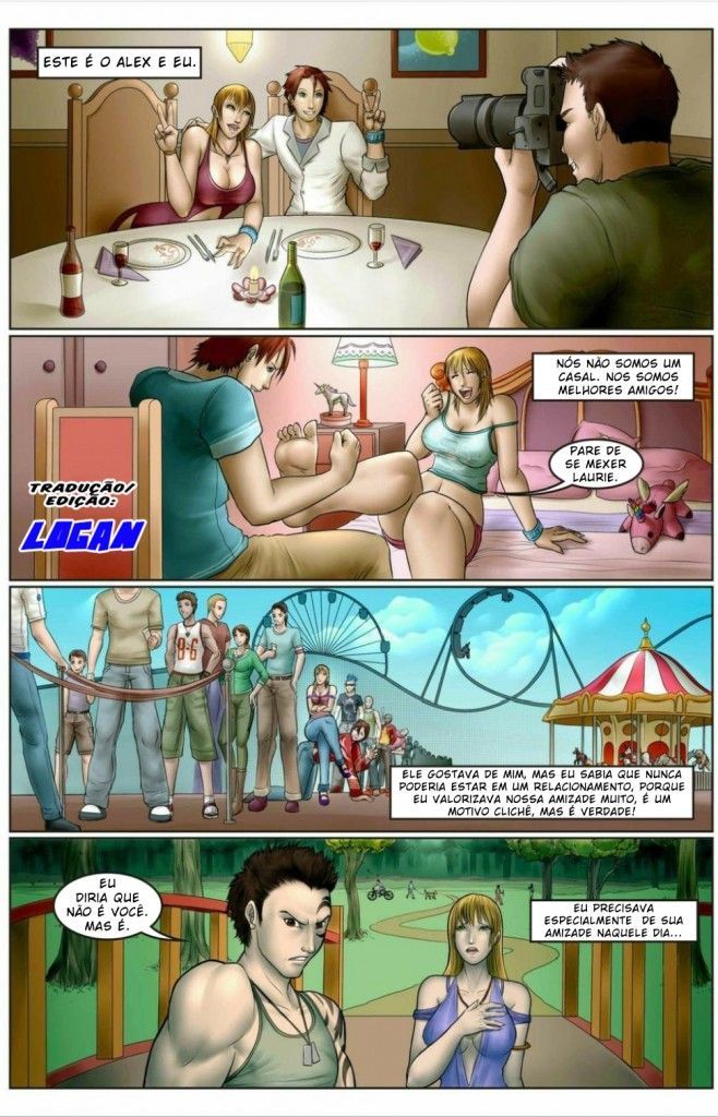 Página 2 do quadrinho adulto: Amigos do peito – Leia completo em XCOMICS