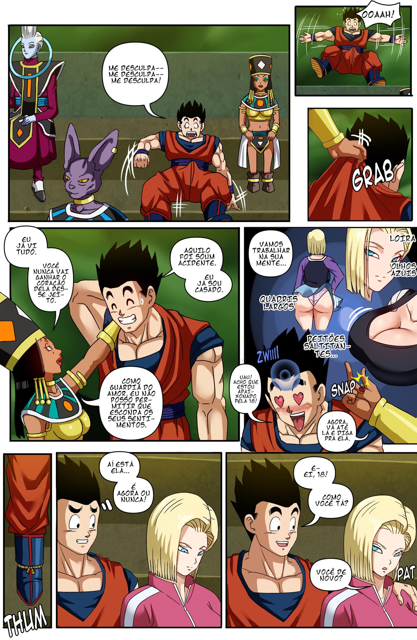 Capa do quadrinho adulto: Android 18 e Gohan – Leia online em XCOMICS
