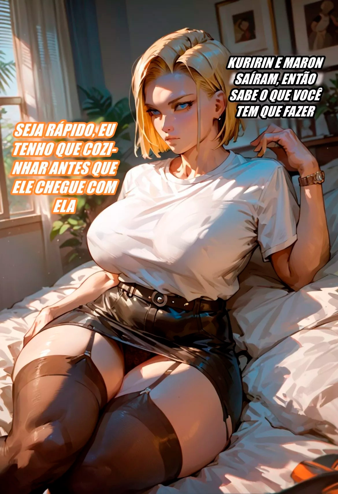 Página 9 do quadrinho adulto: Android 18 fudendo com seus companheiros – Leia completo em XCOMICS