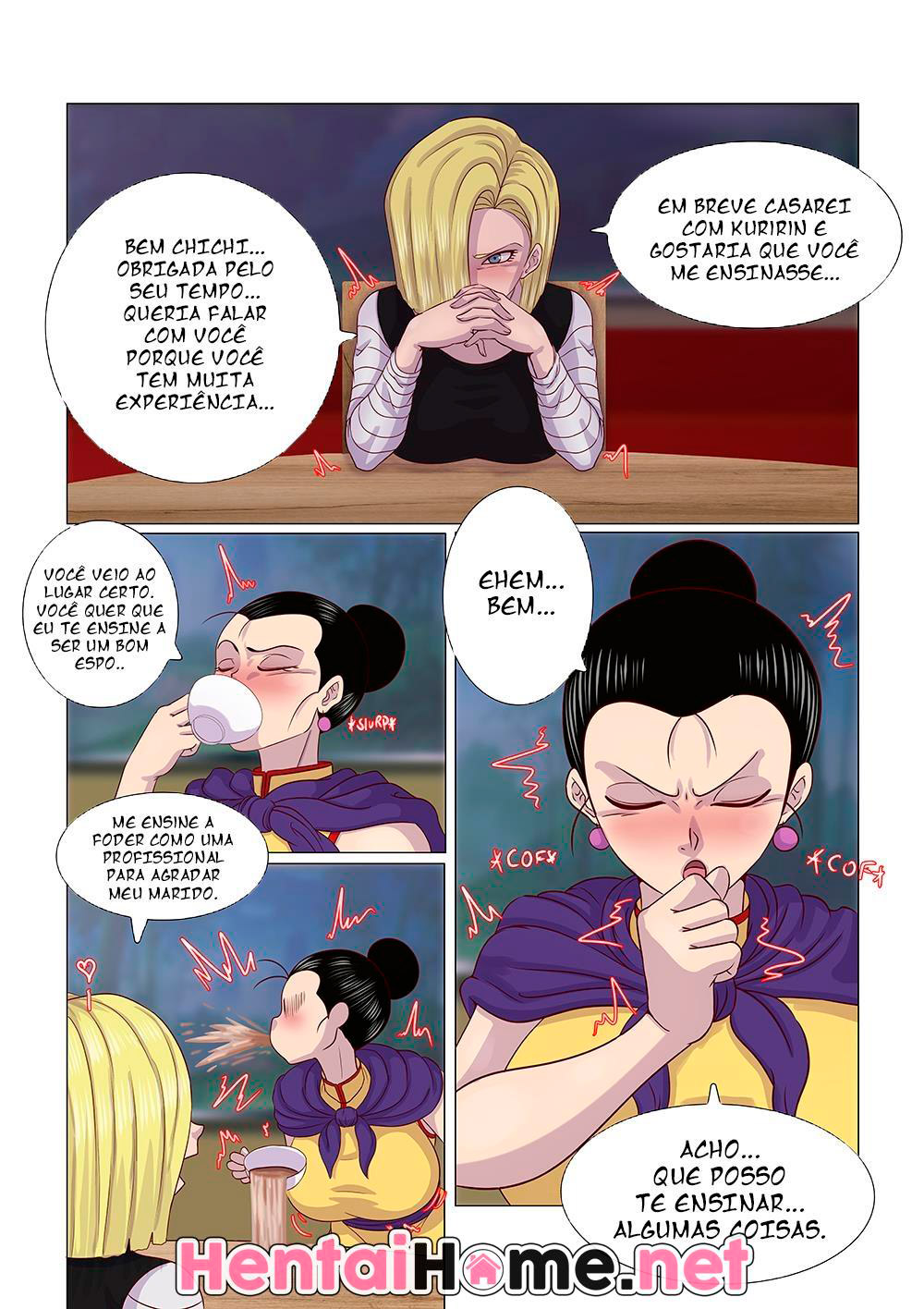 Página 2 do quadrinho adulto: Androide 18: Como ser uma boa esposa – Leia completo em XCOMICS