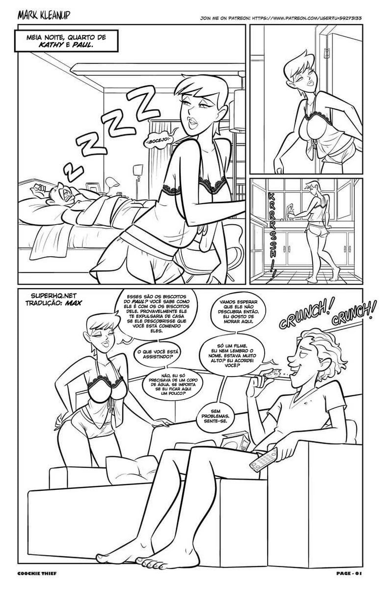 Página 2 do quadrinho adulto: Assistindo pornografia com a prima – Leia completo em XCOMICS