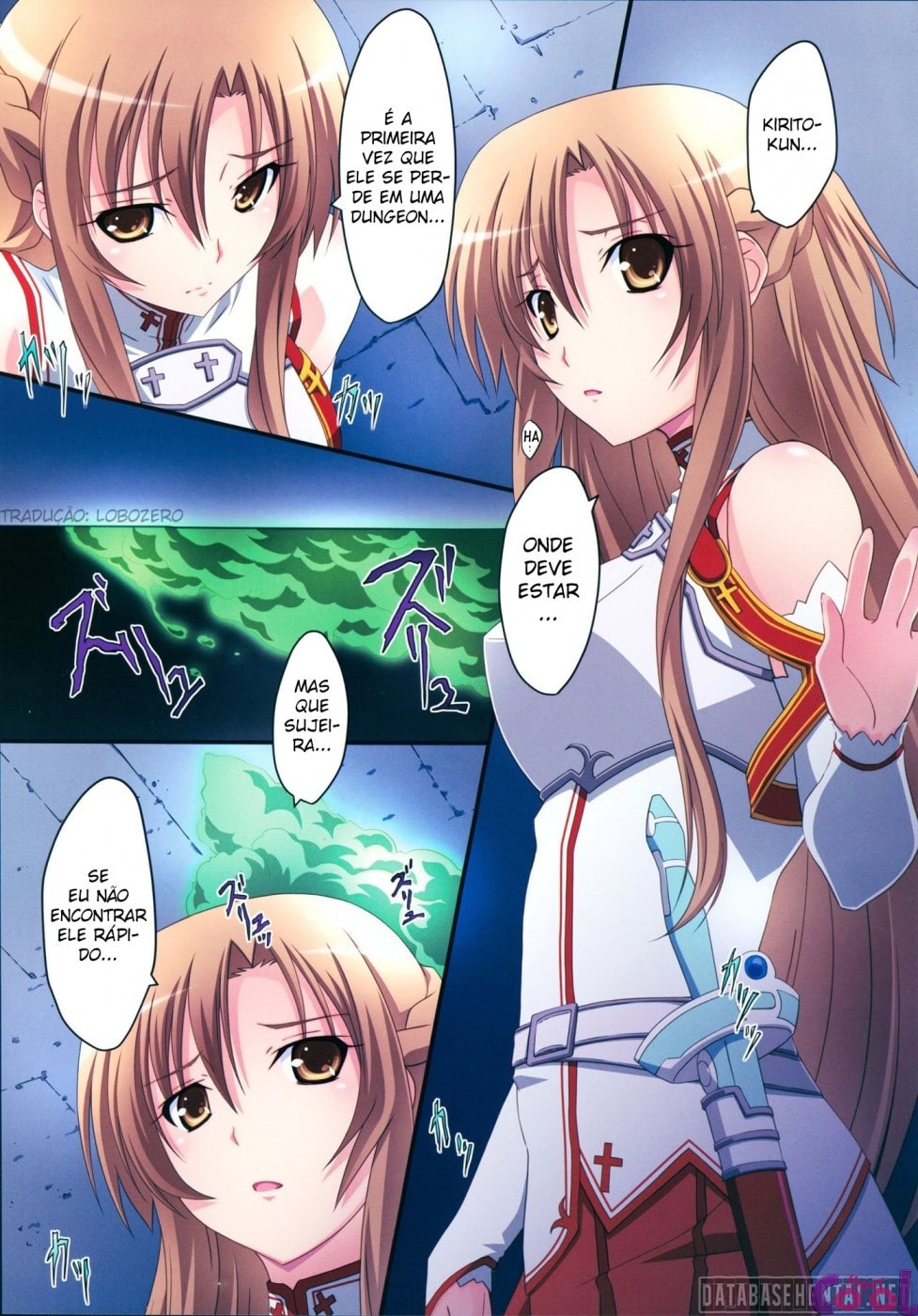 Página 2 do quadrinho adulto: Asuna e o Slime – Leia completo em XCOMICS