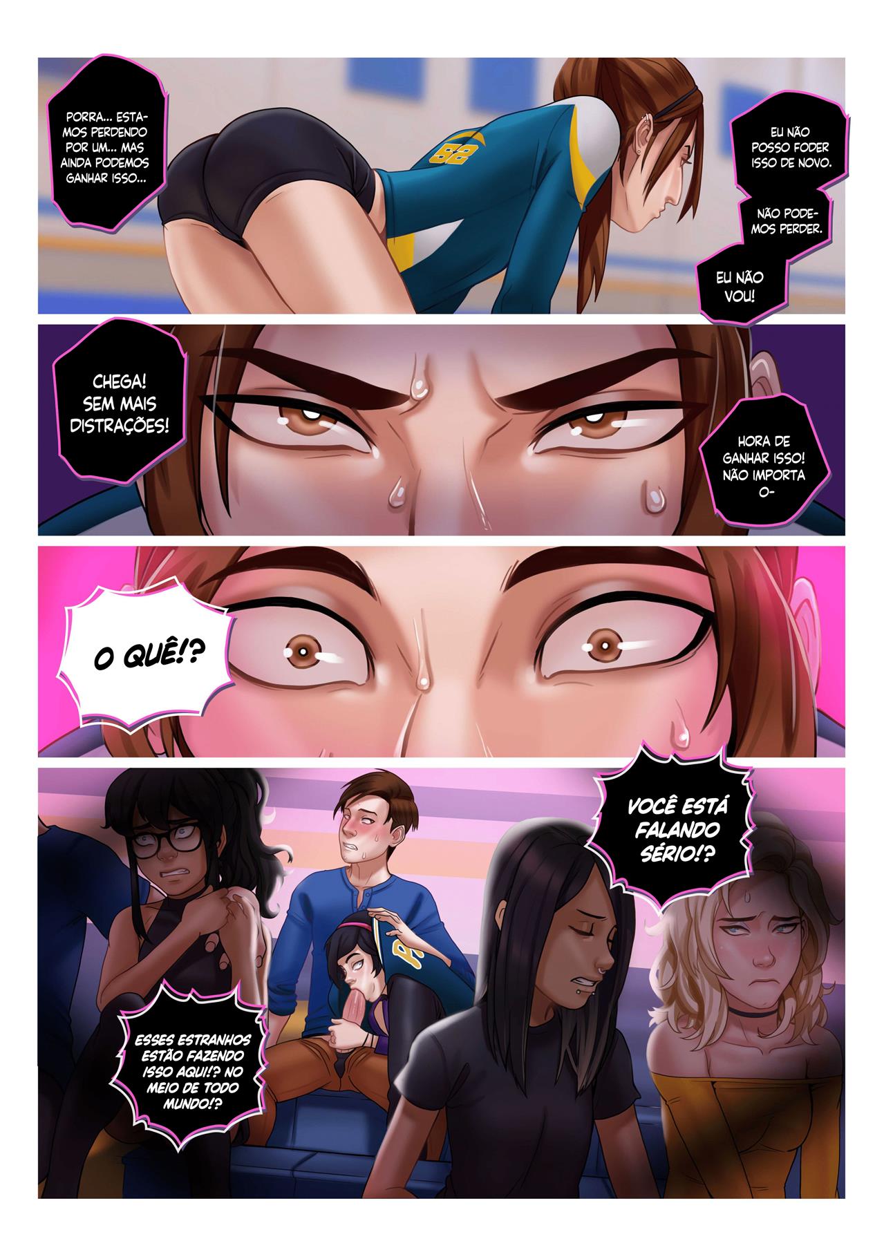 Página 3 do quadrinho adulto: Azar no jogo, sorte no sexo – Leia completo em XCOMICS