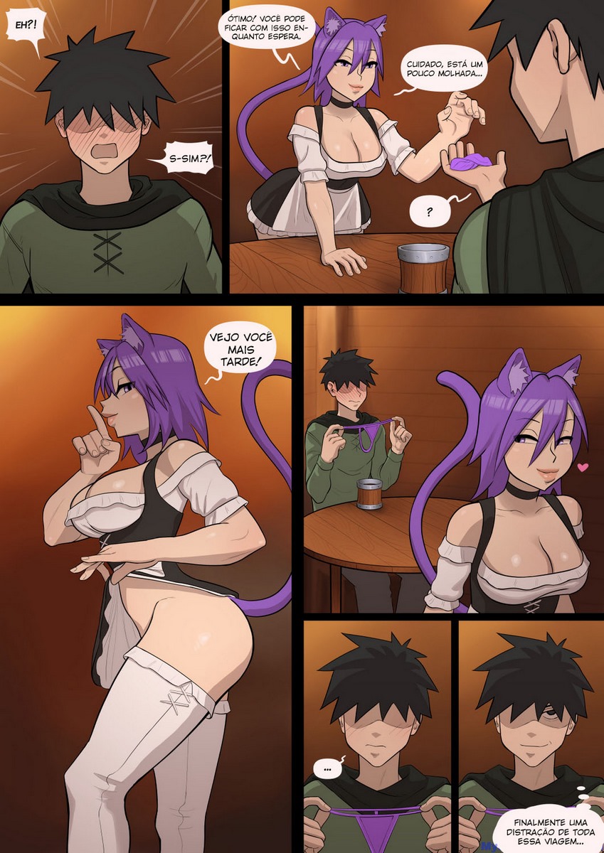 Página 4 do quadrinho adulto: Barmaid extra service – Leia completo em XCOMICS