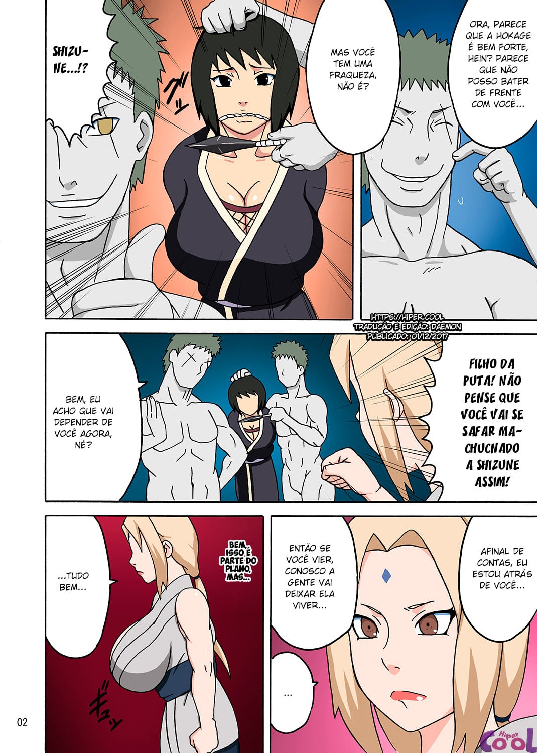 Página 3 do quadrinho adulto: Batendo de frente com a Tsunade – Leia completo em XCOMICS