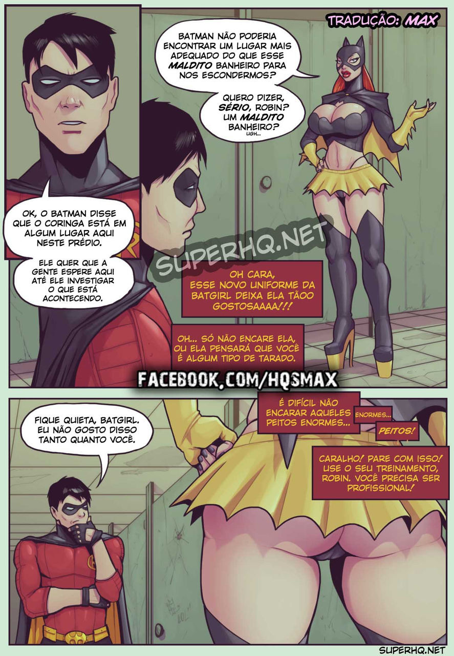 Página 2 do quadrinho adulto: Batgirl Loves Robin – Leia completo em XCOMICS