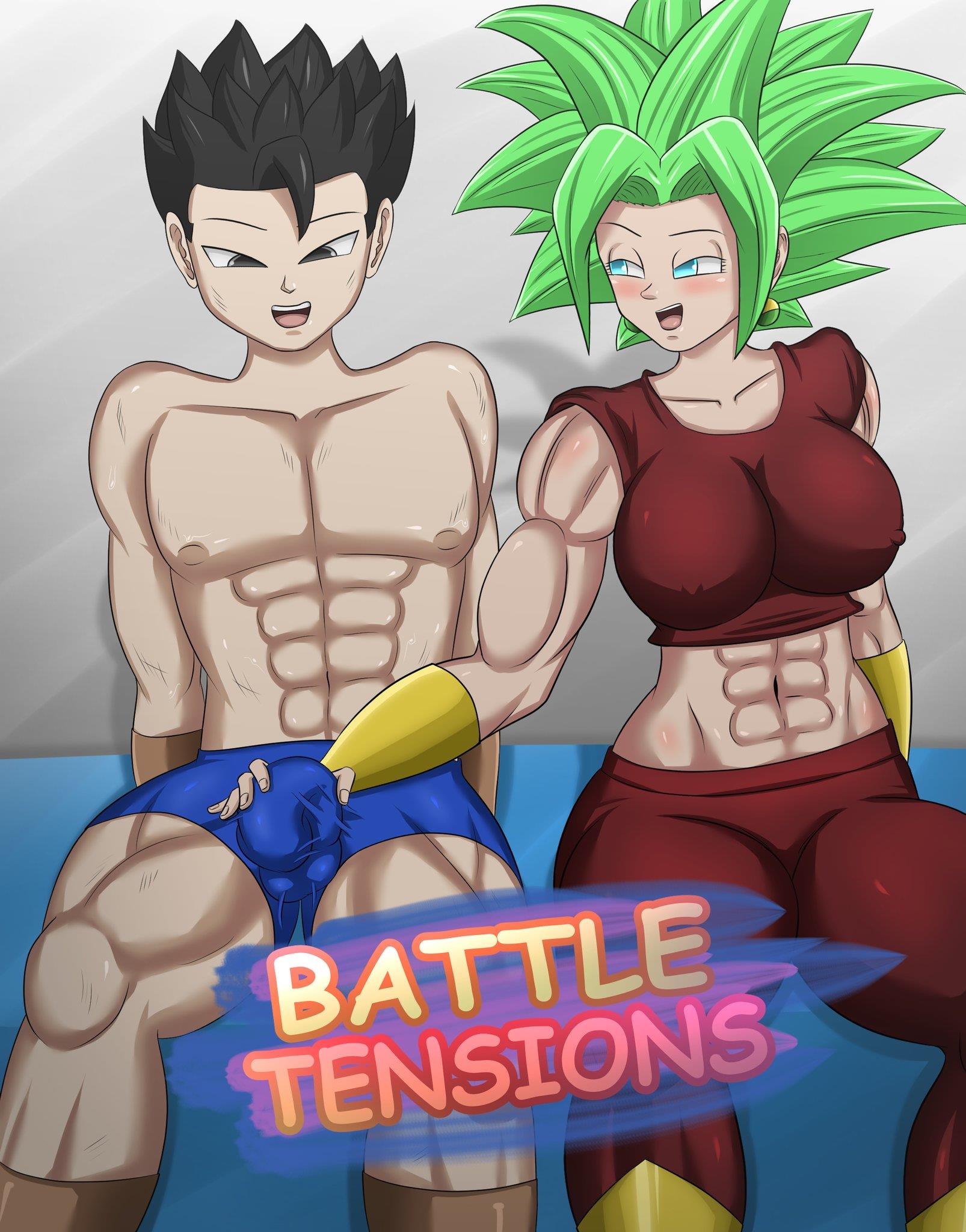 Página 1 do quadrinho adulto: Battle Tensions – Leia completo em XCOMICS