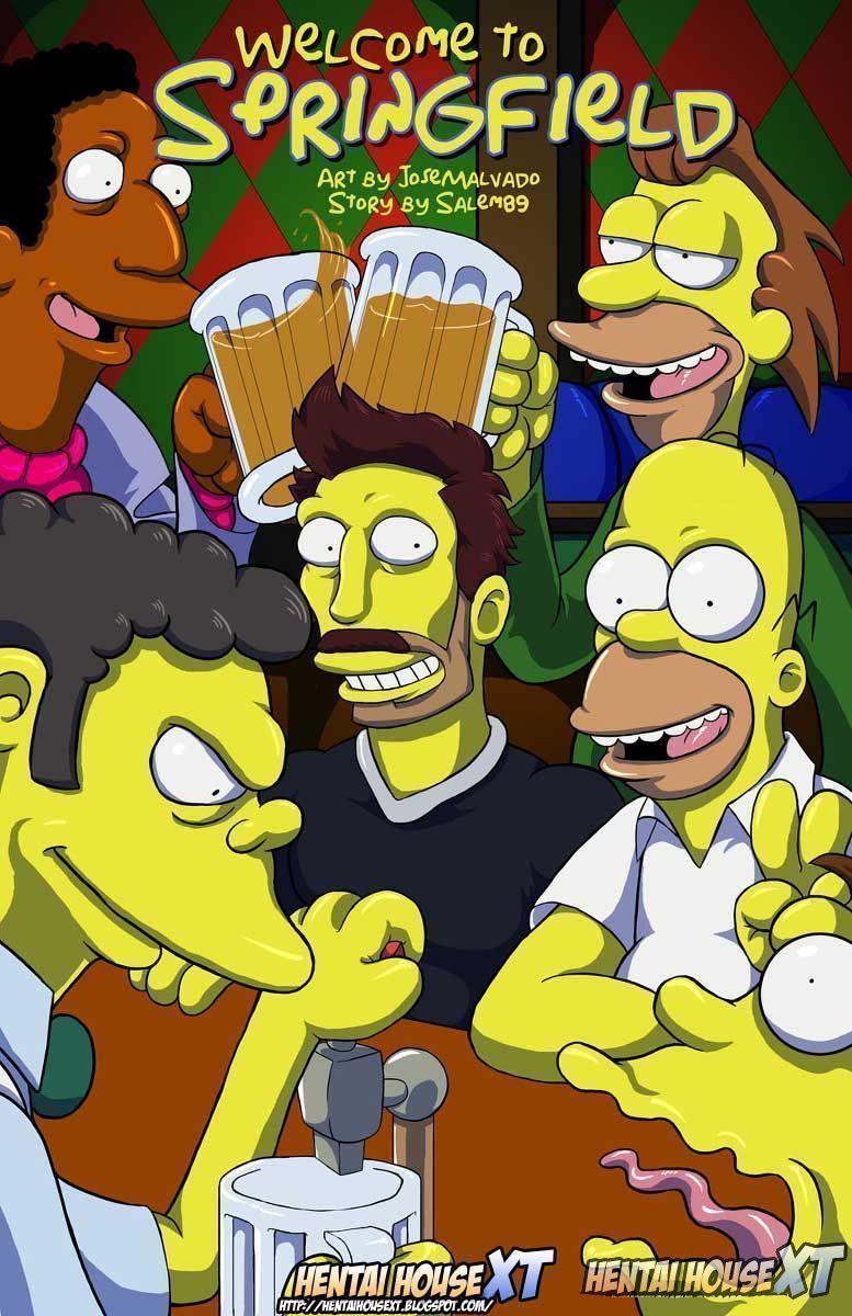 Página 1 do quadrinho adulto: Bem vindos a Springfield – Leia completo em XCOMICS