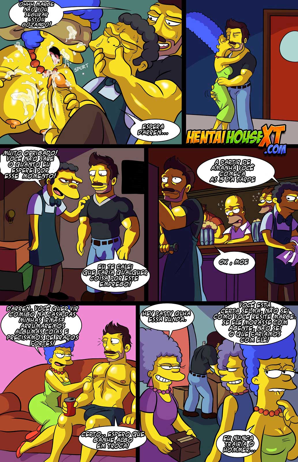 Página 8 do quadrinho adulto: Bem vindos a Springfield – Leia completo em XCOMICS