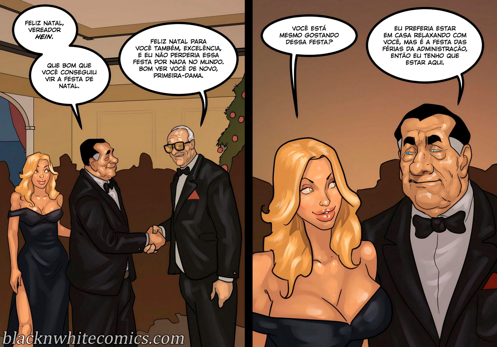 Página 2 do quadrinho adulto: BlackNWhiteComics – The Mayor 6 – Leia completo em XCOMICS