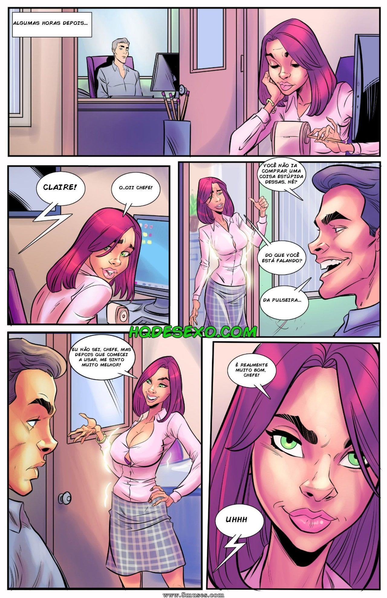 Página 3 do quadrinho adulto: Boss Bitch: A pulseira do sexo – Leia completo em XCOMICS