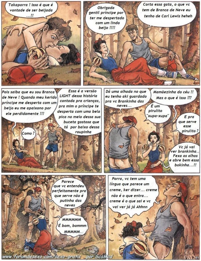 Página 2 do quadrinho adulto: Branca de Neve gostosa – Leia completo em XCOMICS